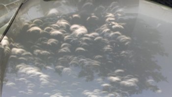 eclipses on car hood